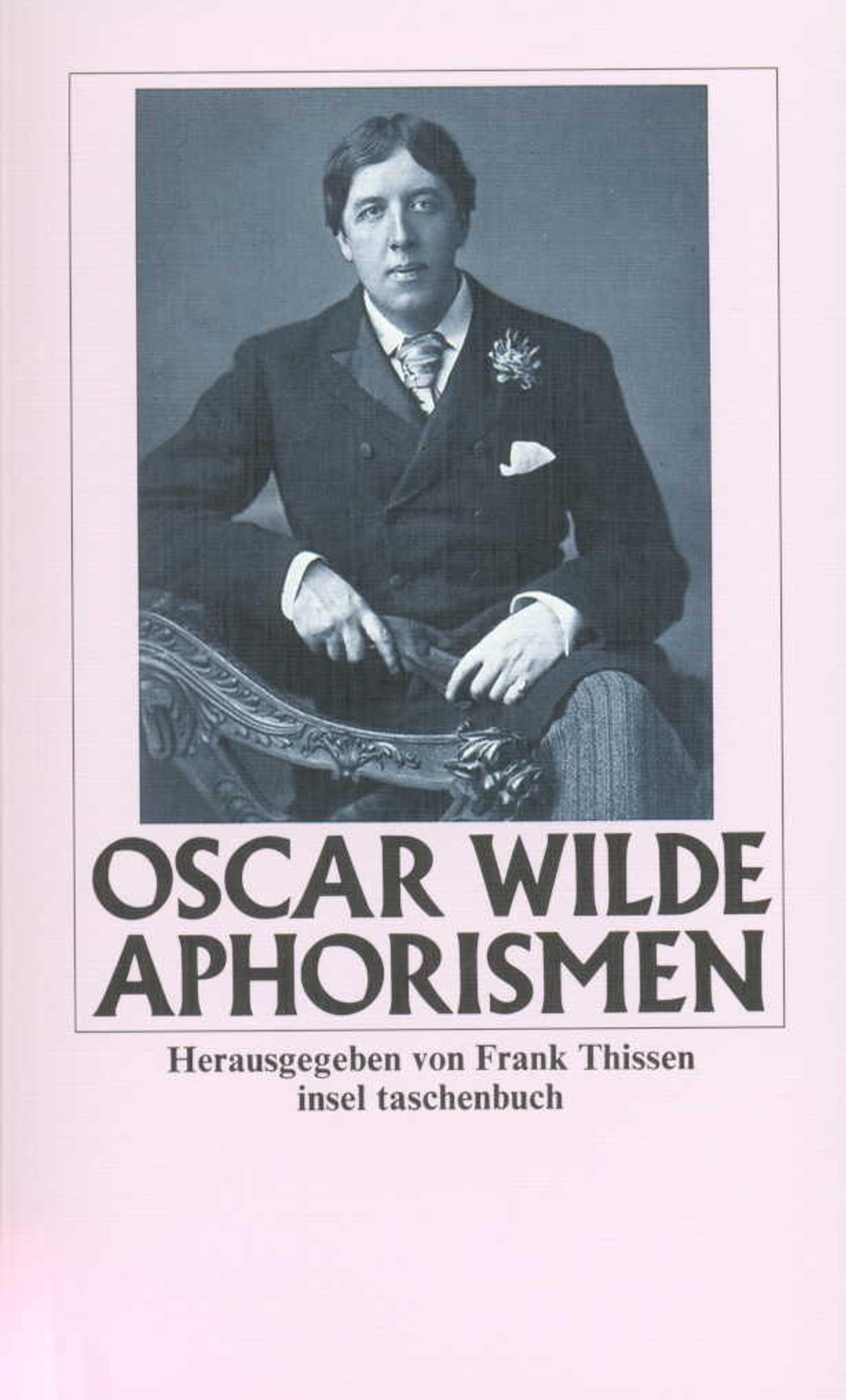 Aphorismen Buch Von Oscar Wilde Insel Verlag