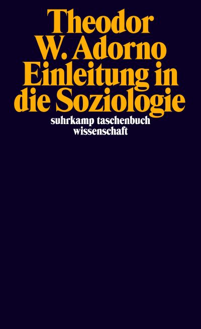 U1 zu Einleitung in die Soziologie (1968)