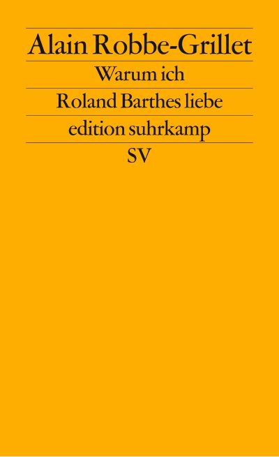 U1 zu Warum ich Roland Barthes liebe