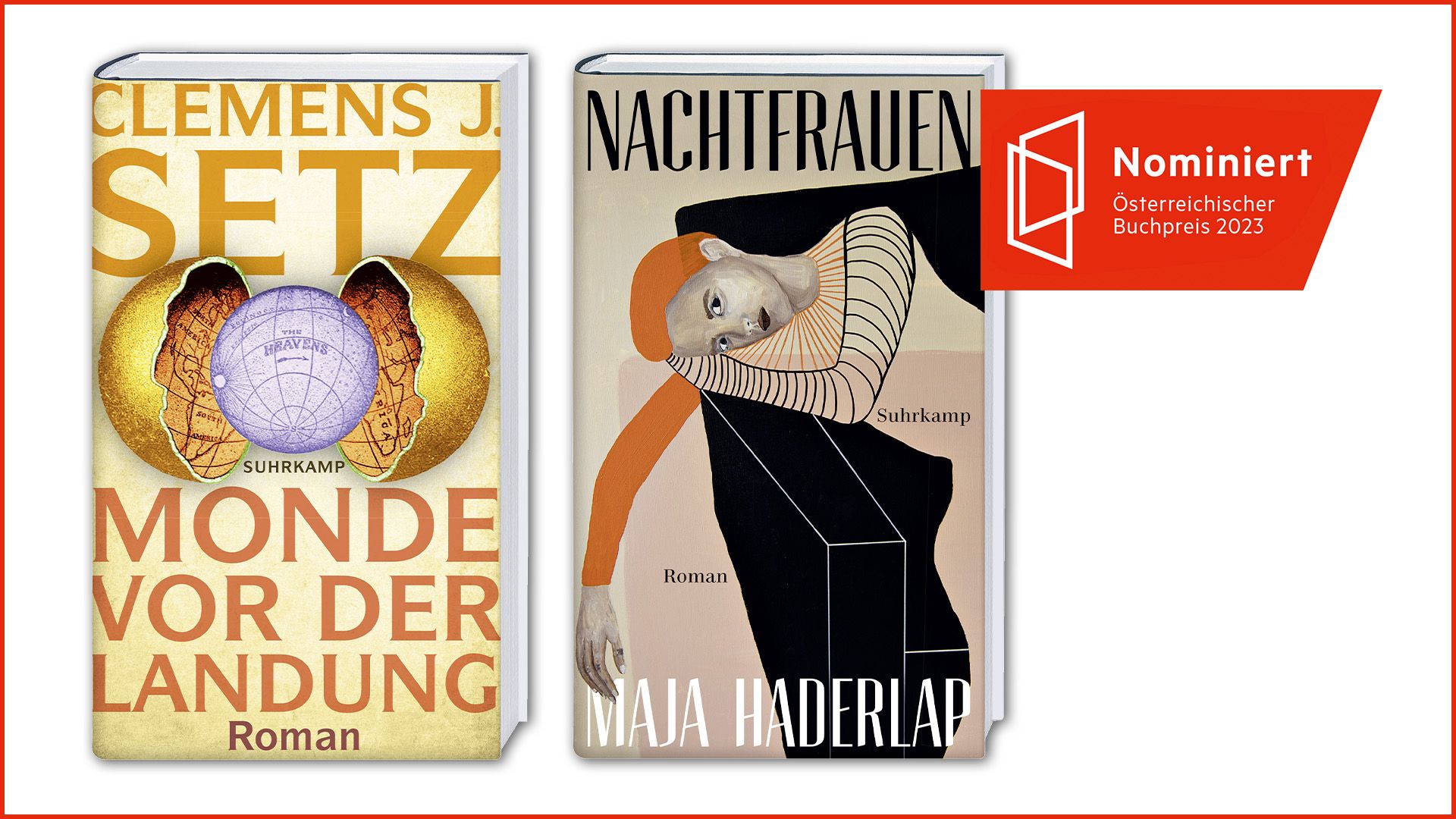 Beitrag zu Maja Haderlap und Clemens J. Setz auf der Shortlist für den Österreichischen Buchpreis 2023