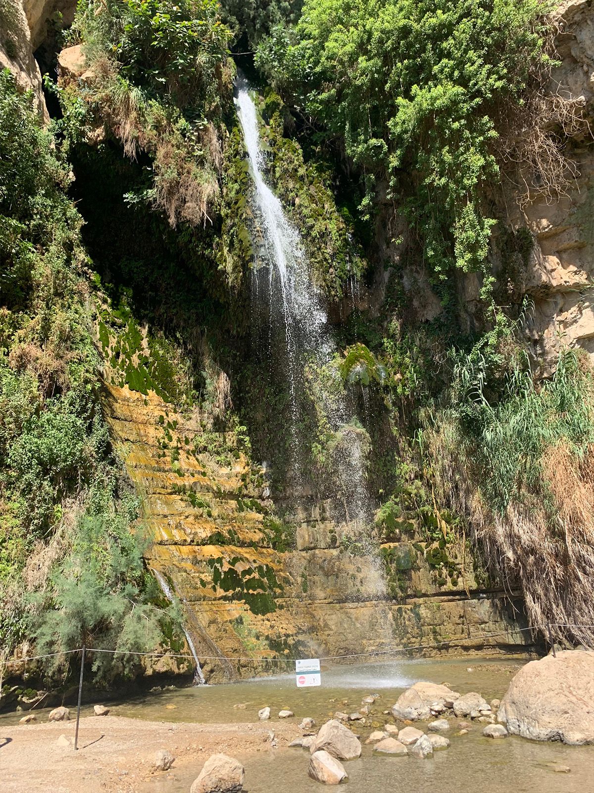 Wasserfall in En Gedi, 2022. Copyright: Dana Vowinckel