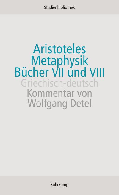 U1 zu Metaphysik. Bücher VII und VIII