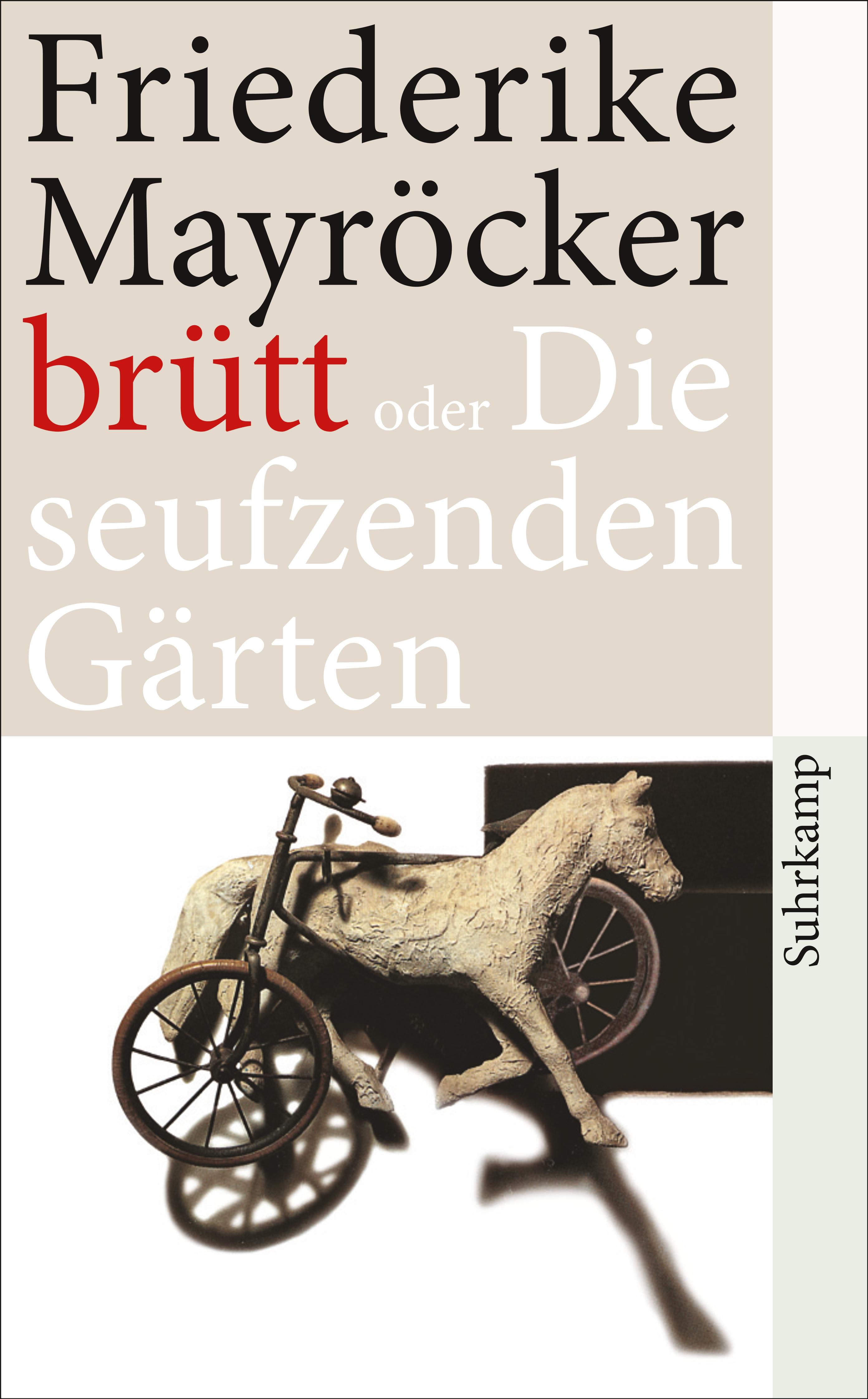 Friederike Mayröcker: just sitting around here GRUESOMELY now (ich sitze  nur GRAUSAM da, Suhrkamp Verlag)