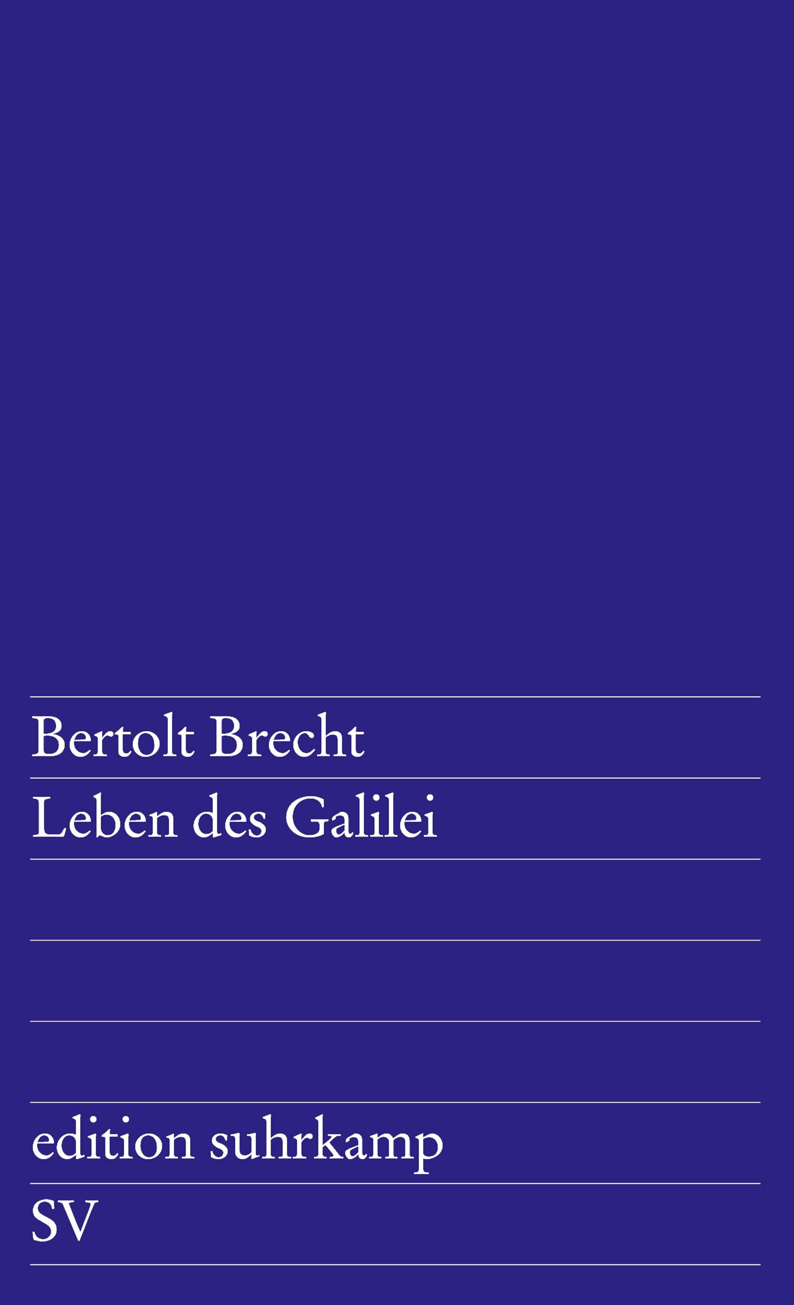 Leben des Galilei. Buch von Bertolt Brecht (Suhrkamp Verlag)