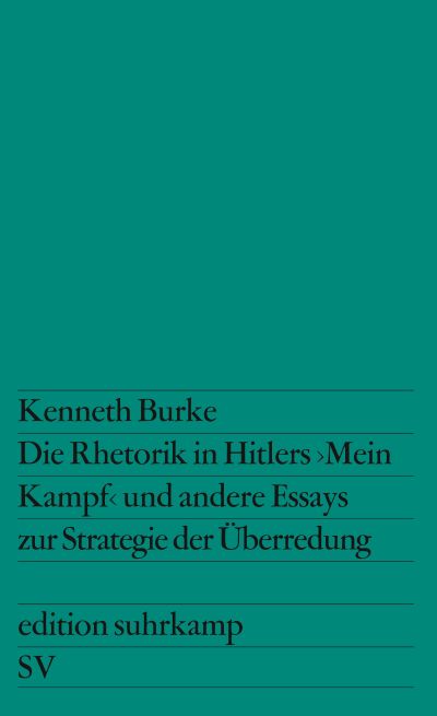 U1 zu Die Rhetorik in Hitlers »Mein Kampf« und andere Essays zur Strategie der Überredung