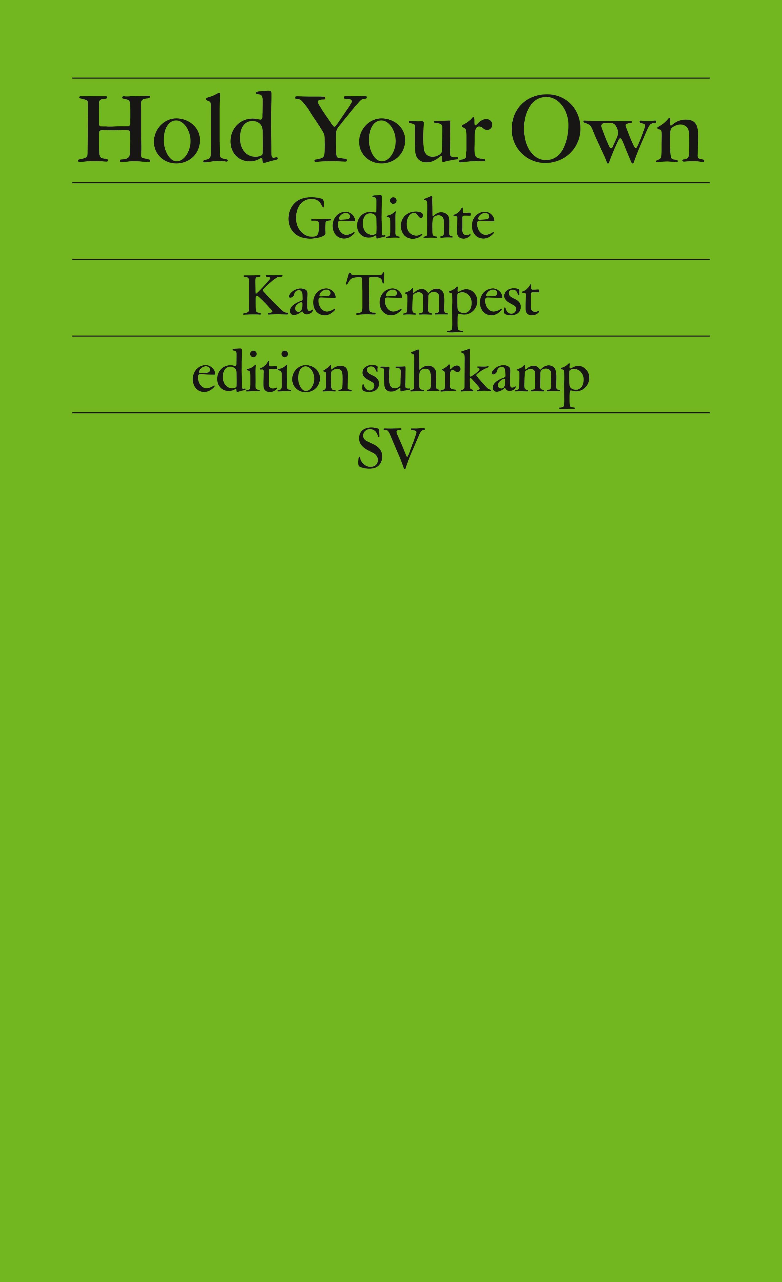 hold-your-own-buch-von-kae-tempest-suhrkamp-verlag