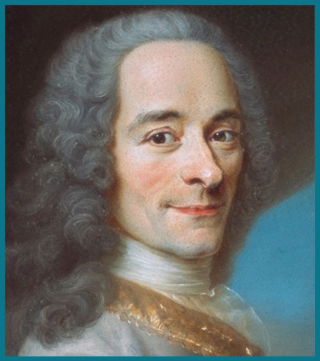 Voltaire, After Maurice Quentin de La Tour, Public domain, via Wikimedia Commons