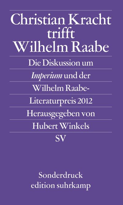 U1 zu Christian Kracht trifft Wilhelm Raabe