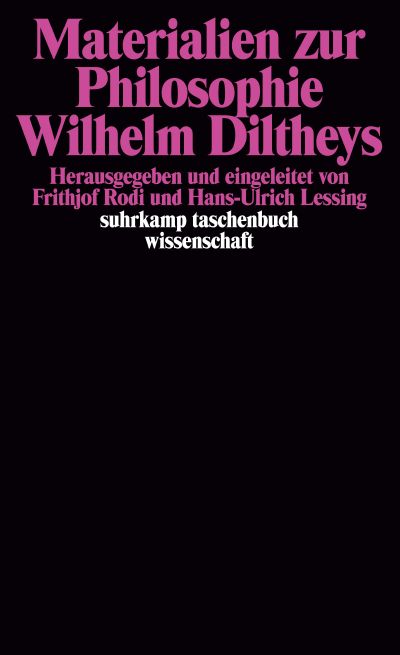 U1 zu Materialien zur Philosophie Wilhelm Diltheys