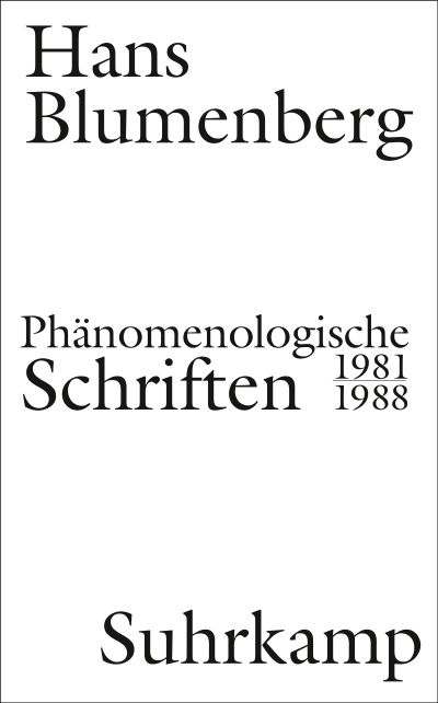 U1 for Phenomenological Writings 1981-1988