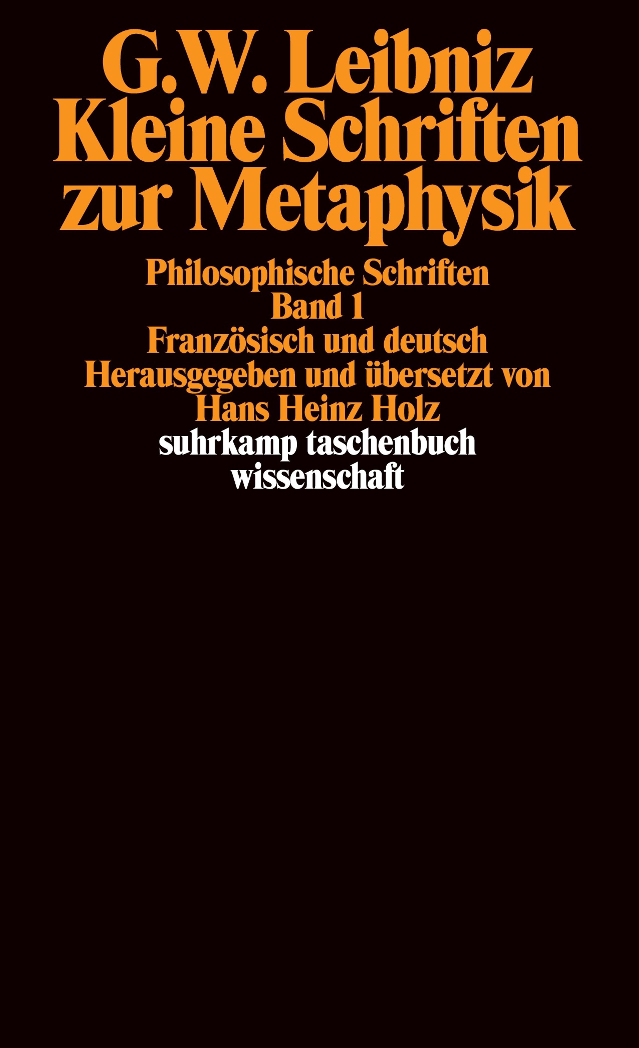 Philosophische Schriften.. Buch Von Gottfried Wilhelm Leibniz (Suhrkamp ...