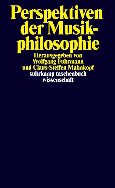 perspektiven der musikphilosophie 9783518299616 cover