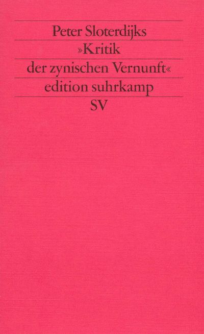 U1 zu Peter Sloterdijks »Kritik der zynischen Vernunft«
