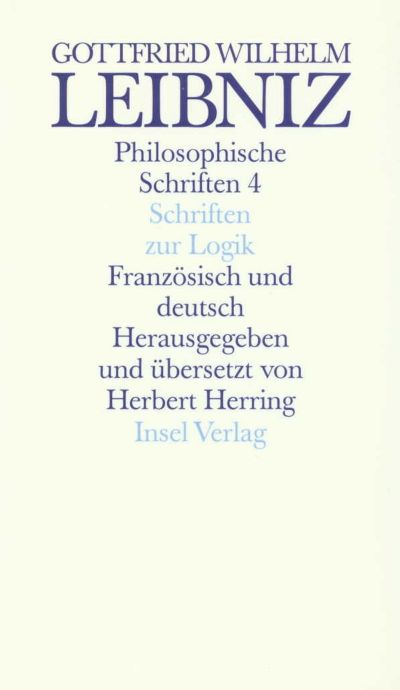 U1 zu Philosophische Schriften. Französisch und deutsch. Vier in sechs Bänden