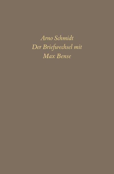 U1 zu Bargfelder Ausgabe. Briefe von und an Arno Schmidt