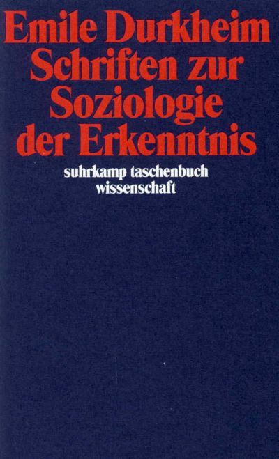 U1 zu Schriften zur Soziologie der Erkenntnis