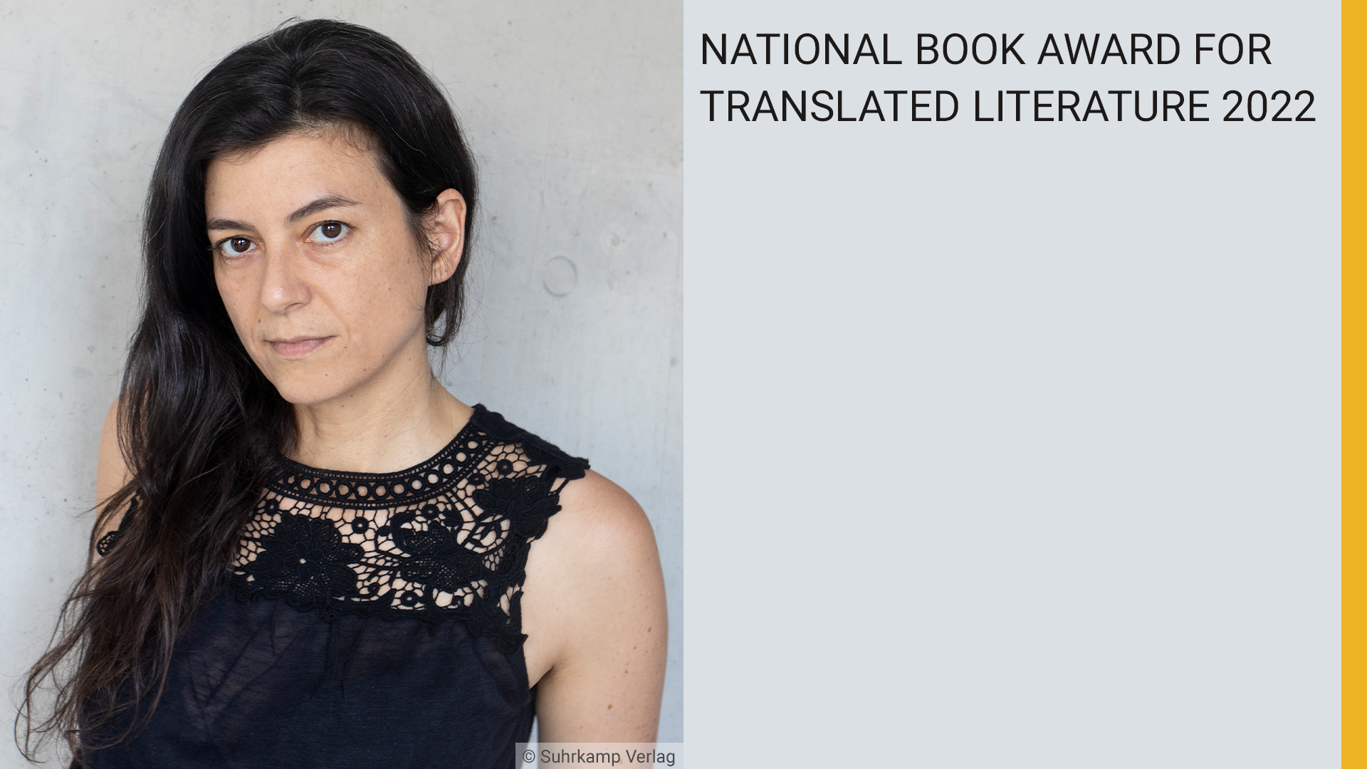 Beitrag zu Samanta Schweblin erhält den National Book Award for Translated Literature
