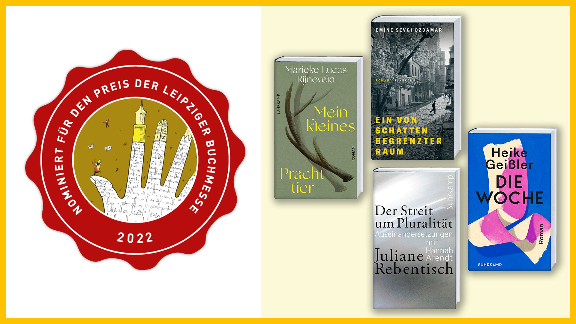 Beitrag zu Emine Sevgi Özdamar, Heike Geißler and Juliane Rebentisch shortlisted for the Preis der Leipziger Buchmesse 2022