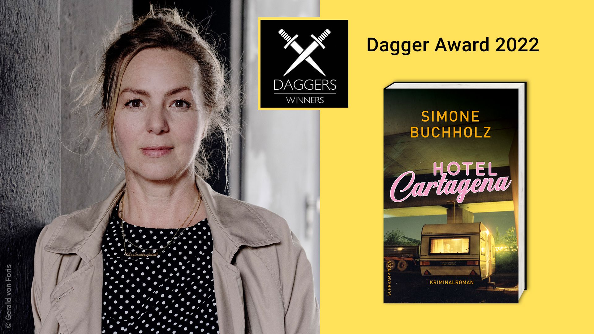 Dagger Award 2022 für <i>Hotel Cartagena</i> von Simone Buchholz